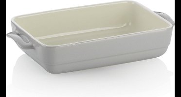 Ovenschaal, Keramiek, Grijs, 32 x 19 x 6.5 cm - Kela | Malin