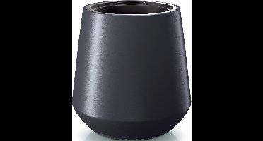 Prosperplast Plantenpot/bloempot Sevilla - buiten/binnen - kunststof - antraciet - D30 x H44 cm - met binnenpot