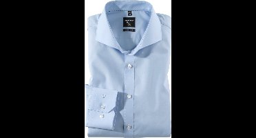 OLYMP No. Six super slim fit overhemd - lichtblauw - Strijkvriendelijk - Boordmaat: 43