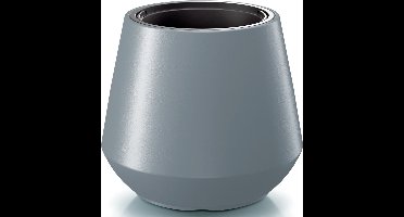 Prosperplast Plantenpot/bloempot Sevilla - buiten/binnen - kunststof - lichtgrijs - D40 x H35 cm - met binnenpot