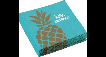 Amscan - 20 Servetten Pineapple Vibes 33x33cm