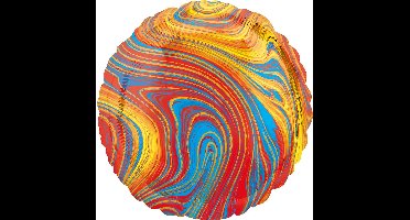 Amscan - Folieballon rond Marble Colorful (45 cm)