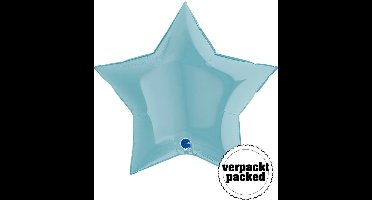 Folieballon - Grabo Pastel Blue Star - 90 cm
