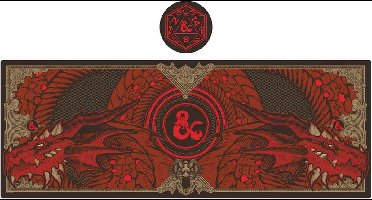 FaNaTtik Dungeons & Dragons Desk Pad & Coaster Set Graphic Stationery