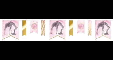 Vaantjes slinger baby safari pink (4 meter)