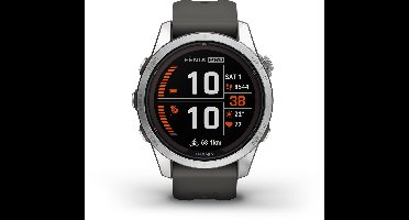 Garmin Fenix 7s Pro Solar - Smartwatch - Sporthorloge - Zon oplaadbaar - Tot wel 14 dagen Batterij - 42mm - Zilver