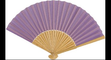 Spaanse handwaaier - special colours - lavendel - bamboe/papier - 21 cm