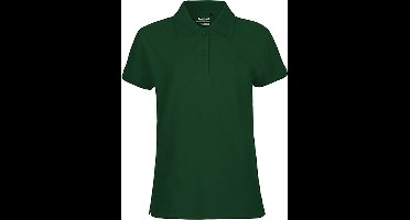 Neutral - Classic Dames Polo - Bottle Green - 100% Biologisch Katoen maat M