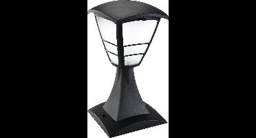 Staande Buitenlamp - Sokkellamp - Yoncora 1 - E27 Fitting - Vierkant - Zwart