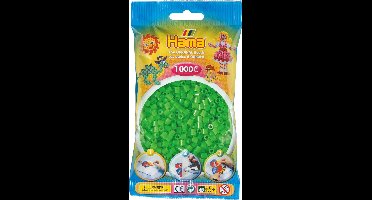 Hama Strijkkralen 1000 Stuks Groen Fluor