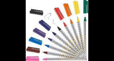 edding 89/10 S office fineliner EF set - assorti 10 stuks - 0,3mm