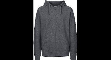 Fairtrade Men's Zip Hoodie met capuchon Dark Heather - 3XL