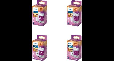 Philips Voordeelverpakking - GU10 - WarmGlow LED Spotlamp - 35W - Dimbaar - Warmwit Licht - Set van 4 Stuks