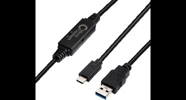 Microconnect USB-C to USB 3.0 A cable, 5m USB-kabel USB 3.2 Gen 1 (3.1 Gen 1) USB C USB A Zwart
