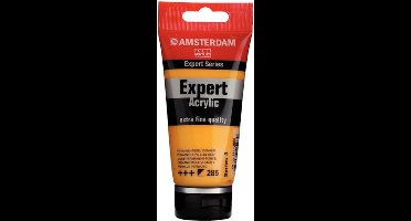 Amsterdam Expert Acrylverf - Gele Acrylverf - #285 Permanent Geel Donker - Acrylic Paint - Acrylaatverf – Acrylic Paint – Hobbyverf – Kunstschildersverf - Hobbyverf Geel - 75ml