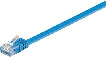 Microconnect V-UTP601B-FLAT netwerkkabel Blauw 1 m Cat6 U/UTP (UTP)