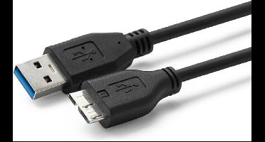 Microconnect USB3.0AB2MICRO USB-kabel 2 m USB 3.2 Gen 1 (3.1 Gen 1) USB A Micro-USB B Zwart