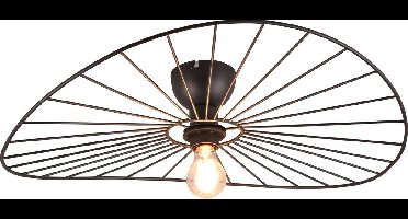 REALITY CHAPEAU - Plafondlamp - Zwart mat - excl. 1x E27 40W