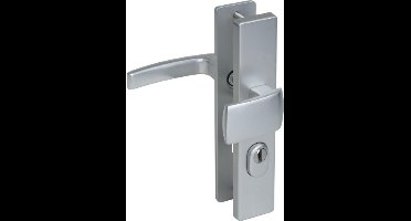 Nemef veiligheidsbeslag knop/kruk - SKG*** met kerntrek - deurdikte 38-45 - PC 55 mm - F1