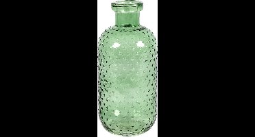 Countryfield Bloemenvaas Cactus Dots - groen transparant - glas - 11 x 24 cm