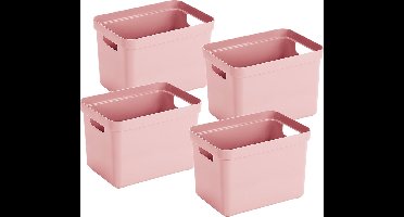 Sunware - Sunware Sigma home set van 4 18L opbergbox - roze