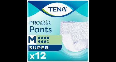 TENA ProSkin Pants Super M - Incontinentiebroekjes - 12 stuks - omtrek taille 80 cm tot 110 cm
