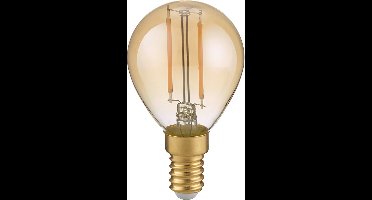 LED Lamp - Filament - Torna Tropin - E14 Fitting - 4W - Warm Wit-2700K - Dimbaar - Amber - Glas