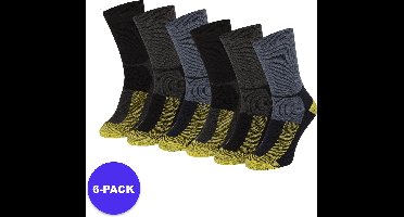 Apollo (Sports) - Wollen werksokken Thermo - Multi Color - Maat 46/48 - 6-Pack - Voordeelpakket