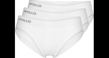 Apollo - Dames slip - Wit - Maat L - 3-Pack - Dames ondergoed - Sloggie ondergoed - Dames boxershort