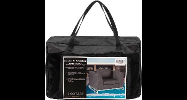 Exotan Rhodos Beschermhoes Fauteuil - PE - Zwart - 45x30x14