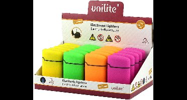 Turbo wind aansteker - 20 stuks aanstekers in display - soft touch