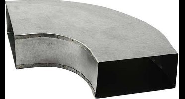 Instort ventilatiekanaal bocht 90 graden 220x80 horizontaal