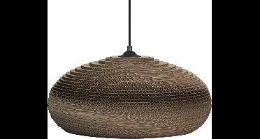 LEDVANCE hanglamp Decor Cardboard Drop bruin van golfkarton, lichtgewicht, E27, 400 mm diameter, lampenkap van gerecycled materiaal, duurzaam dankzij vervangbare lichtbron, eenvoudig te installeren