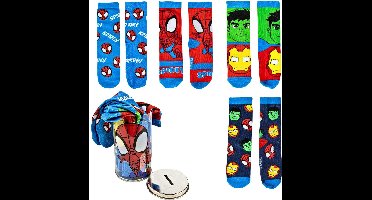 Spidey and his Amazing Friends Sokken Jongens Kinderen in Spaarpot - 4 Paar