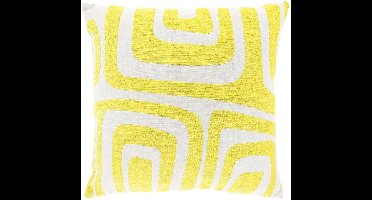 Unique Living - Sierkussen Dulce Lemon Yellow -45x45cm