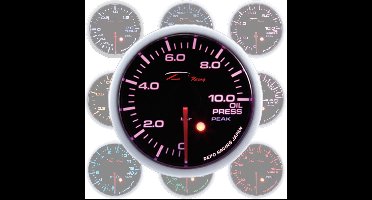 Depo Racing Meter SKPK Series Zwart 52mm Olietemperatuur