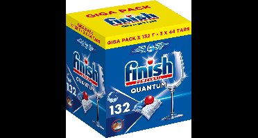 Finish Quantum All in One Regular Vaatwastabletten - 132 Stuks - halfjaarbox
