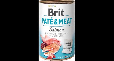 Brit Blik Paté & Meat 400 g - Hondenvoer - 6 x Zalm