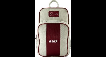 Ajax-rugtas groot creme/bordeauxrood