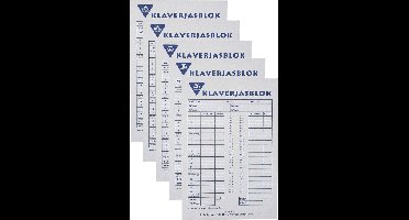 Haza Klaverjassen scoreblok - 5x 50 vellen - Kaartspel notitieblok
