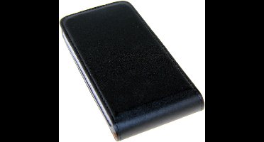 Flip Case voor Samsung Galaxy G800 S5 mini zwart ultradun