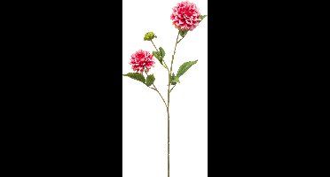 Emerald - Kunstbloem Dahlia mini 68cm roze - Kunstplant voor binnen