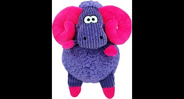 KONG Sherps Floofs Hondenspeeltje Schaap met Roze Hoorns - Paars Pluche