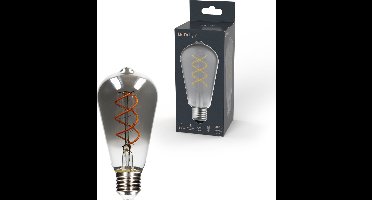 LED's Light LED Lamp smokey E27 - Nostalgisch retro - Dimbaar warm wit licht - Edison ST64 - Ledlampen