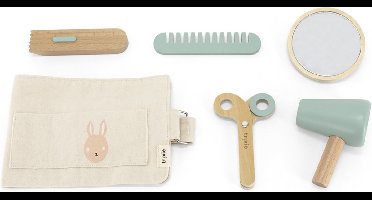 Trixie Houten Speelgoed - Kappersset - Kinderen vanaf 3 jaar - Kapper set - 6 onderdelen - Voor Jongens en Meisjes - FSC