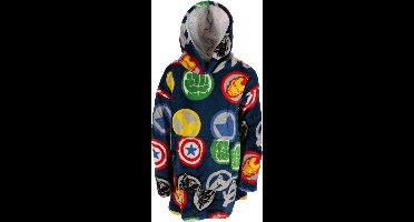 Marvel Avengers Hoodie Fleece deken Symbols, 7 - 14 jaar