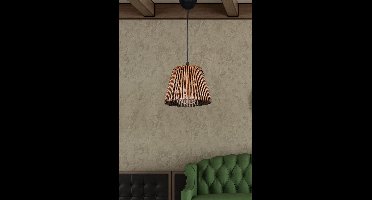 Asir - Kroonluchter - Antiek Hout 75 x 20 x 20 cm
