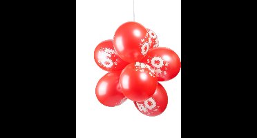 24 Ballonnen 12″ Metallic Ruby 2 Zijdig Bedrukt 40 jaar - Versiering Slinger Feestdecoratie Decoratie Verjaardag Jubileum Ballon Feest