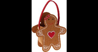 Viltzak met kerstmotief, 16,5 x 20 cm