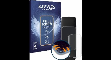 Savvies - Screenprotector voor Fitbit Charge 5 - Folie Beschermfolie transparant volledig dekking 4 Stuks
